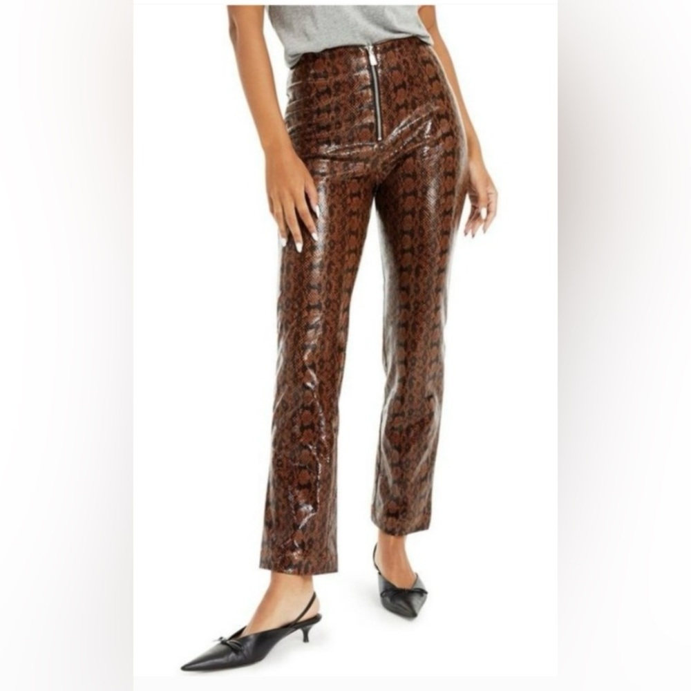 Danielle Bernstein Faux Snakeskin Pants 🌴